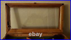 HTF Wooden Knife Jewelry Crafts Tool Storage Cabinet Display Case withExtras! NAHC