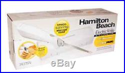 Hamilton Beach 74375N Electric Knife with Storage Case, White