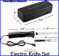 Hamilton Beach Set Electric Carving Knife, Storage Case and Serving Fork Include