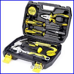Hand Tool Set Small Repair Storage Case Gift Him Hammer Tape Measure Pliers New