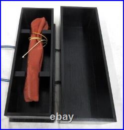 Handcrafted Black-Lacquered Wooden Storage Box One Tanto Knife Made in Japan JP Handcrafted Black-Lacquered Wooden Storage Box One Tanto Knife Made in Japan JP