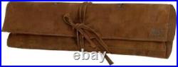 Handmade Full Grain Leather Knife Roll 5 Pockets for Convenient Storage