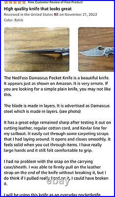 Handmade VG10 Damascus Steel Tactical Pocket Folding Knife, celtic design, sheath