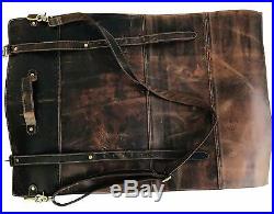 Handmade leather knife roll/ Durable knife storage/ Leather chef gear/ Tool bag