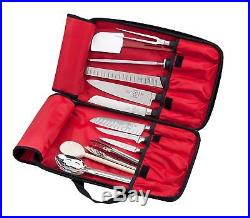 Hard Culinary Knife Case 11 Pocket Bag Art Student Transport Cutlery Storage Kit