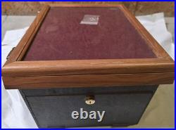 Harley Davidson Knife Jewelry Wood Case Box Glass Store Advertising Display Top