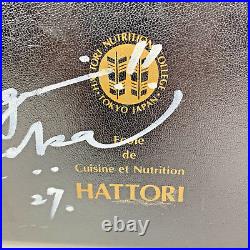 Hattori Nutrition College Knife Carry Case Hard Storage Travel Japan Autographed
