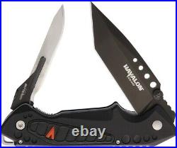 Havalon EXP Tactical Pocket Knife AUS-8 Steel Blades Black Fiberglass Handle