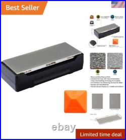 Heavy-Duty Diamond Knife Sharpener Coarse & Extra Fine Grit with Storage Case Heavy-Duty Diamond Knife Sharpener Coarse & Extra Fine Grit with Storage Case