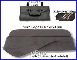 Heavy Duty EXTRA Large Pocket Knife Storage Roll case for knives free Shipping