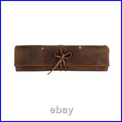 Hide & Drink, Rustic Leather Knife Roll Case (5 pockets), Compact Carry On Ba Hide & Drink, Rustic Leather Knife Roll Case (5 pockets), Compact Carry On Ba