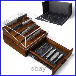 Holme & Hadfield Premium Knife Display Case for Fixed Blades and Pocket Knives