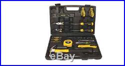 Home Repair Tool Kit 65 Piece Storage Case Auto Portable Knife Plier Ratchet Hex