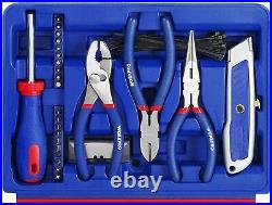 Home Repair Tool Kit Hand Instruments Pack Handyman Repair Draw Case 125-Pcs DIY