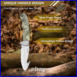 Hunting Knife Set, 15 Pieces Hunting Gear with Butcher Knife, Skinning Knife Hunting Knife Set, 15 Pieces Hunting Gear with Butcher Knife, Skinning Knife