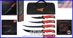 Intimidator Fishing Knife Set Ultra-Sharp G4116 Stainless Steel & Storage Bag