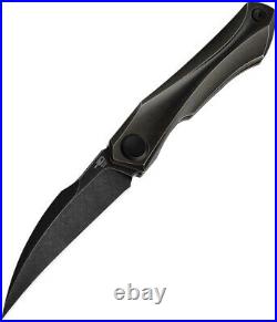 Ivy Framelock By Bestech Knives Titanium Handle 3 Blade With Nylon Storage Case