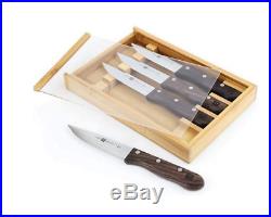 J. A. Henckels 4-Pc Steakhouse Steak Knife Set with Storage Case