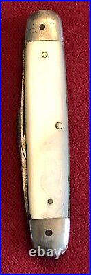 J. A. Henckels Germany (2) Blade. Antique Mother Of Pearl Knife & Storage Box