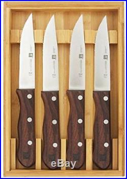 J. A. Henckels International 4-pc Steakhouse Steak Knife Set with Storage Case