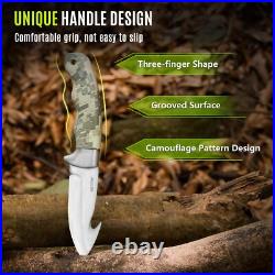 Jellas Deer Hunting Knife Set with Storage Case, 13 Pieces Butcher Kit, Fixed Bl Jellas Deer Hunting Knife Set with Storage Case, 13 Pieces Butcher Kit, Fixed Bl