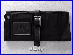 Jim Beam Chefs Knife Storage Roll Bag Waxed Case Carrier Knives Pocket Portable