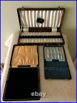 Joblot Storage Cutlery Cases Boxes Solid Silver Spoons Forks Knives Cruet Set