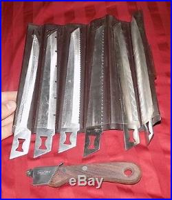 Kershaw Kai Blade Trader Six 6 Blade Knife Set Japan With Storage Case Rare Htf