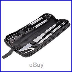 Kapoo Grill Tool BBQ Set Tools with Storage Case, 3 Piece Knife, Tong and Fork, New