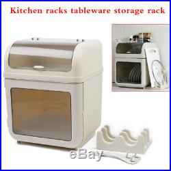 Khaki Kitchen Holder Rack Cupboard Storage Box Tableware Cutlery Storage Case