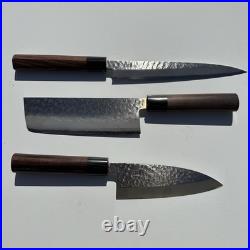 Kirin Hamono Japanese Kitchen Knife Set With Wooden Storage Box Case Sushi Knives Kirin Hamono Japanese Kitchen Knife Set With Wooden Storage Box Case Sushi Knives