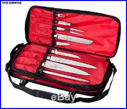 Kitchen Knife Storage Bag Carrying Case Pocket Holder Knives Display 17 Piece