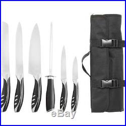 Kitchenware 7pc Heavy-Duty Chef's Cutlery Set- Traveling Storage Case- Knives