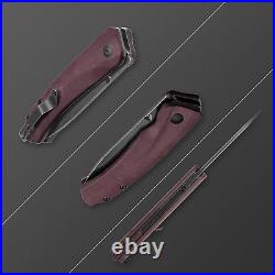 Kizer EDC Knife Black 3V Steel Blade Richlite Handle Pocket Knife US Fast Ship