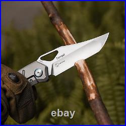 Kizer Knives Torngat Folding Pocket Knife S35VN Steel Blade Titanium Handle