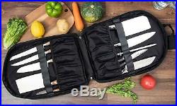 Knife Bag Chef Case Kitchen Utensils Storage Carrier 11 Slots Water-resistant