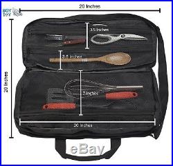 Knife Bag Pocket Carrying Case Chef Storage Organizer wirth Shoulder Strap New
