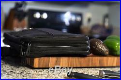 Knife Case Carry Chef Roll Bag Kitchen Utensils Storage 28 Pockets Card Holder