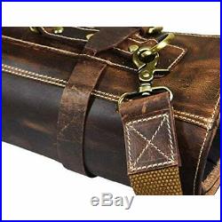 Knife Cases Holders & Protectors Leather Roll Storage Bag Elastic And Expandable
