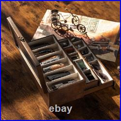 Knife Display Case, 3-Layer Pocket Knife Case Display & Storage Knives, Solid Knife Display Case, 3-Layer Pocket Knife Case Display & Storage Knives, Solid