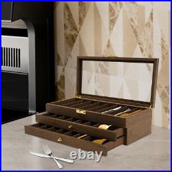 Knife Display Case, Knife Storage Box, 3-Tier Knife Display Case Organizer Knife Display Case, Knife Storage Box, 3-Tier Knife Display Case Organizer