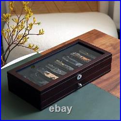 Knife Display Case -Tier Pocket Knife Case Box Storage for 15-17 Pocket Knive