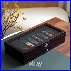 Knife Display Case Two-Tier Pocket Knife Case Box Storage for 15-17 Pocket Kn