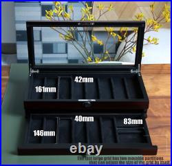 Knife Display Case Two-Tier Pocket Knife Case Box Storage for 15-17 Pocket Knife