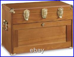 Knife Display Case Walnut 4 Drawer Pistol Gun Wood Cabinet Coin Watch Holder Box