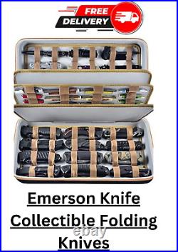 Knife Display Case for 64+ Pocket Knives Butterfly Knife Storage Box Folding New