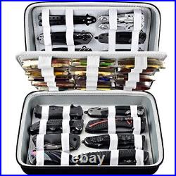Knife Display Case for Pocket Knifes Knives Displaying Storage Box and Carrying