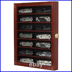 Knife Display Case with Acrylic Door, Shelves Wall Knife Storage