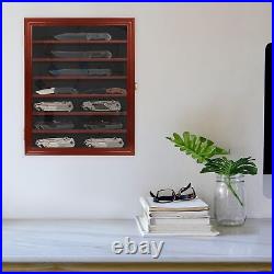 Knife Display Case with Acrylic Door, Shelves Wall Knife Storage