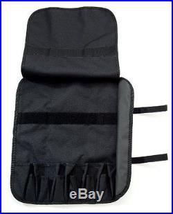 Knife Roll for 13 Knives or Tools Black Storage Bag Case Chef Carrying Protector